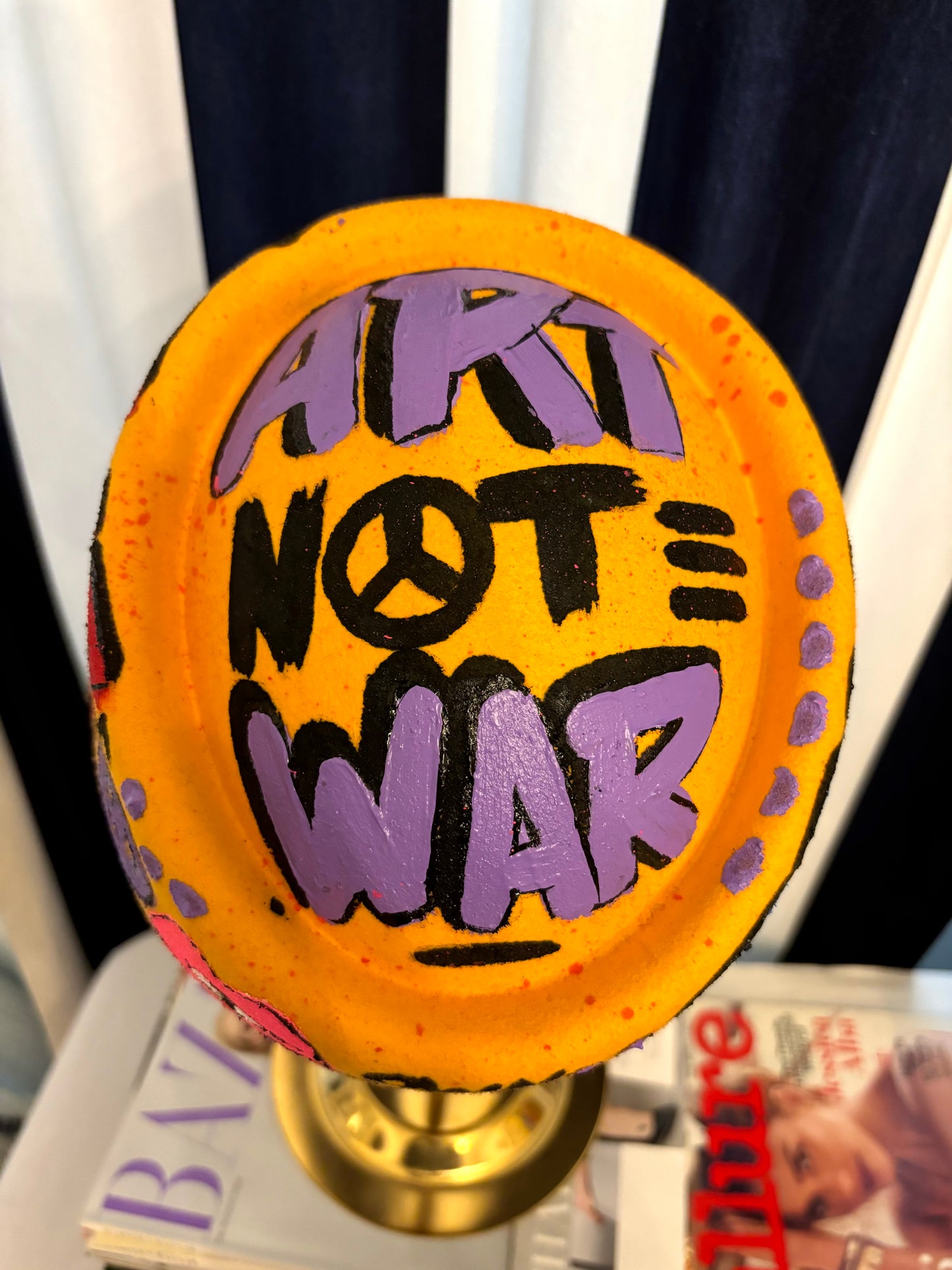 ART NOT WAR Cocktail hat (Copy)