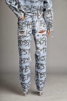 BoogaSuga x ThesePinkLips "She's The Boss" Jeans