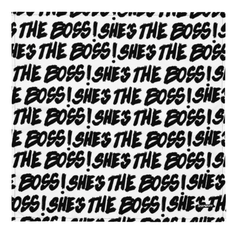 She's The Boss Scarf (White)