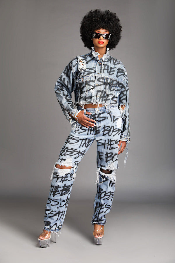 BoogaSuga x ThesePinkLips "She's The Boss" Jeans