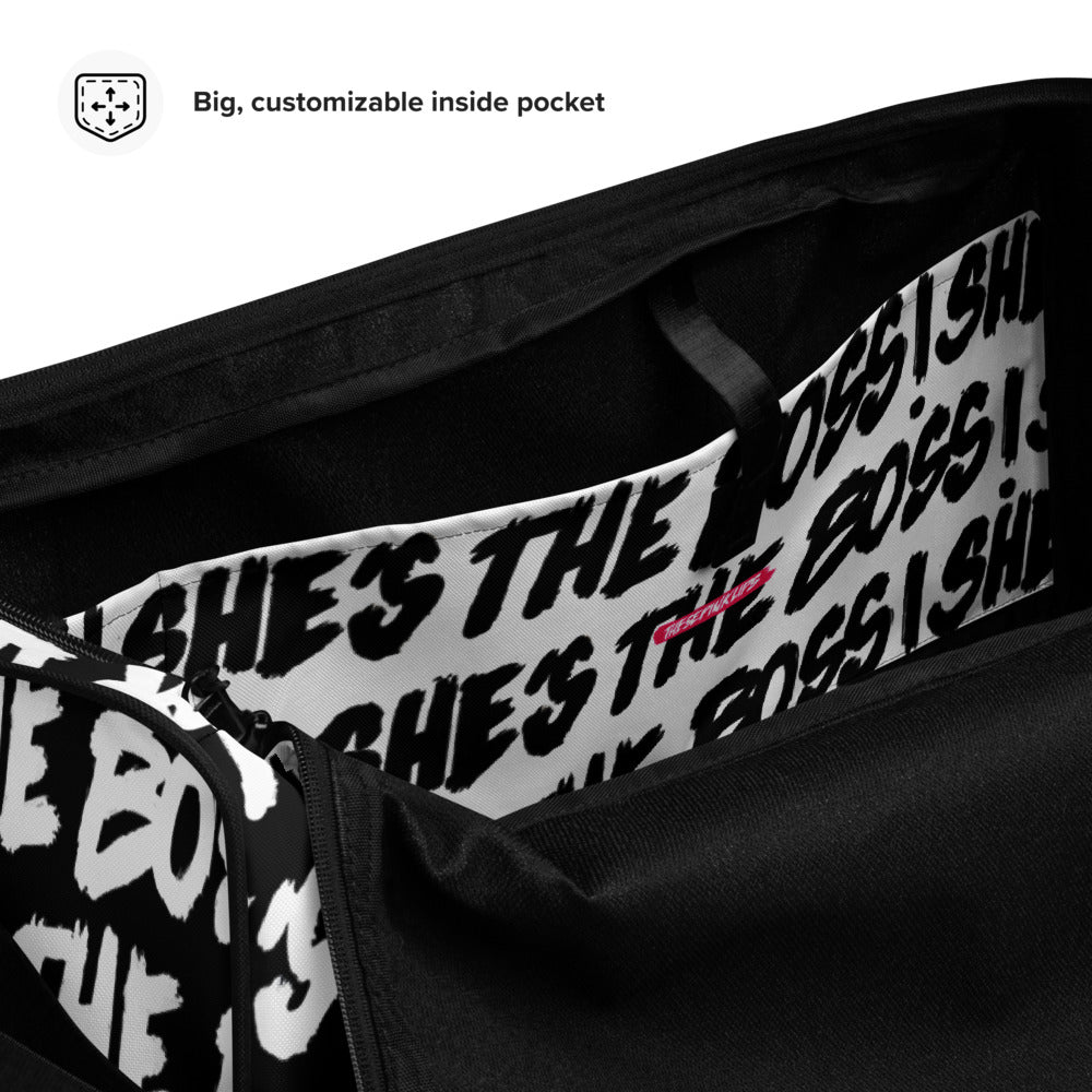 She's The Boss Duffle Bag