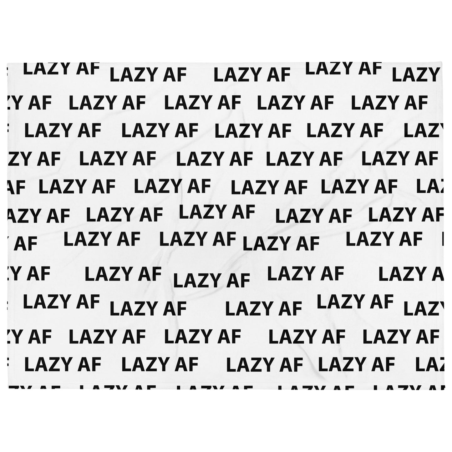 LAZY AF Blanket (White)