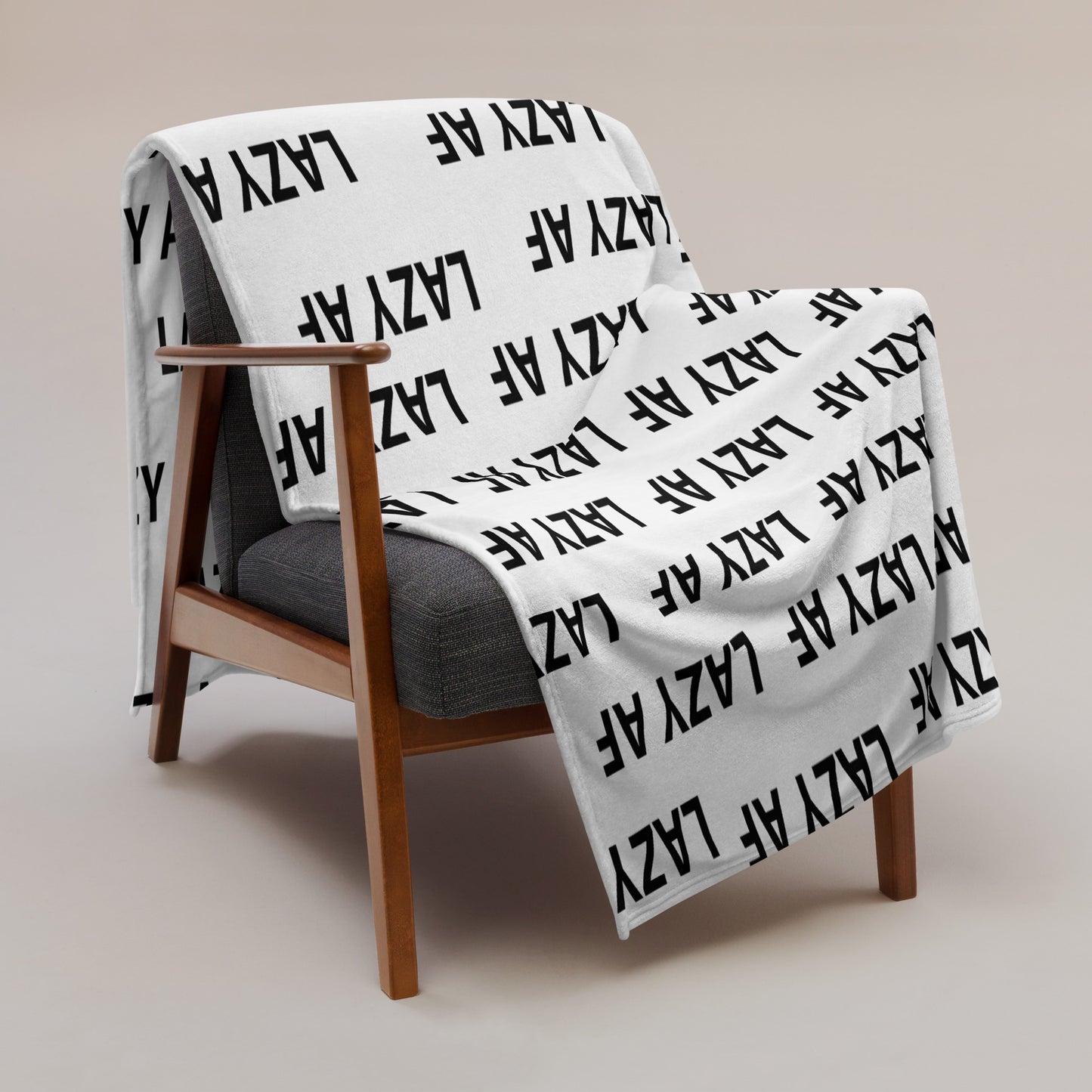 LAZY AF Blanket (White)