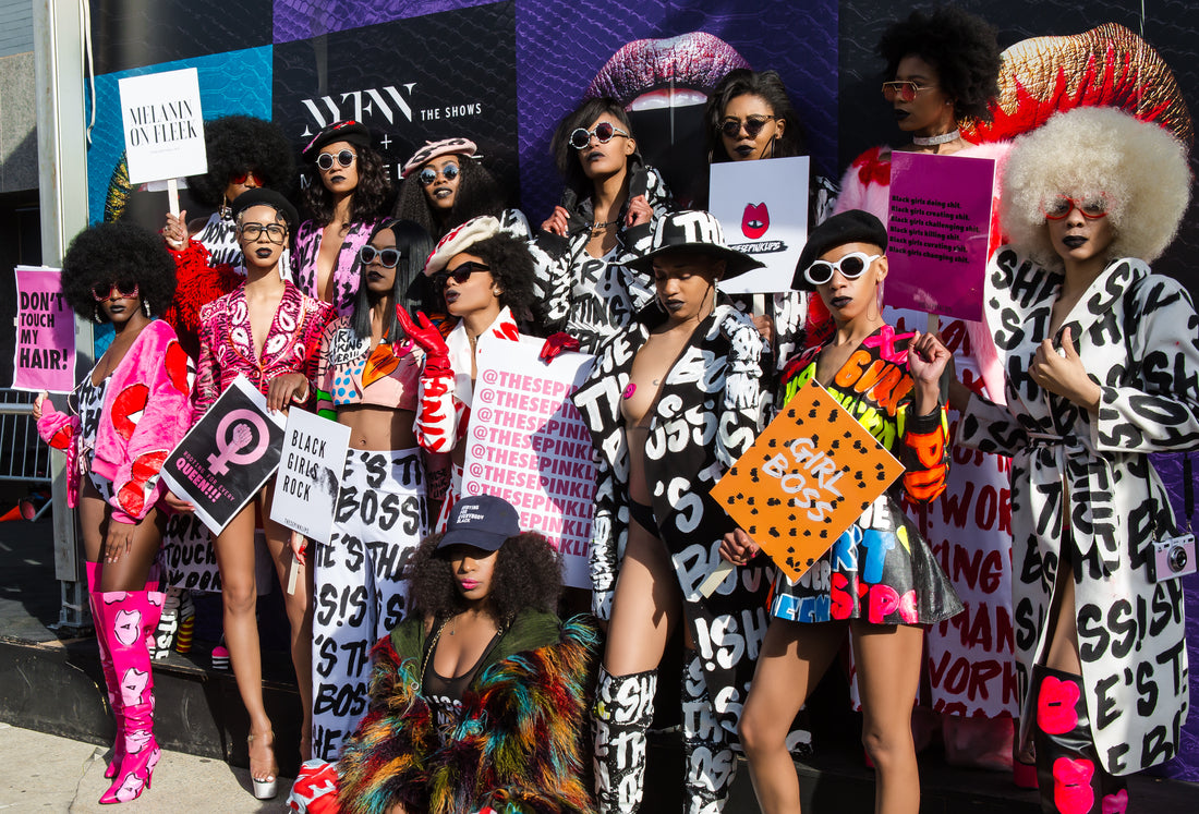 These pinks invades NYFW Black Girl Magic Style!