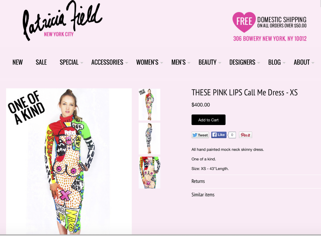 THESEPINKLIPS NEW "QUEEN BITCH" Collection available at Patricia Field!
