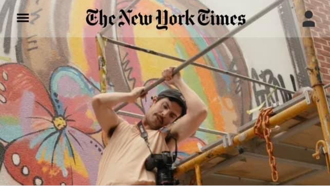 Thesepinklips Mural featured in The New York Times!!