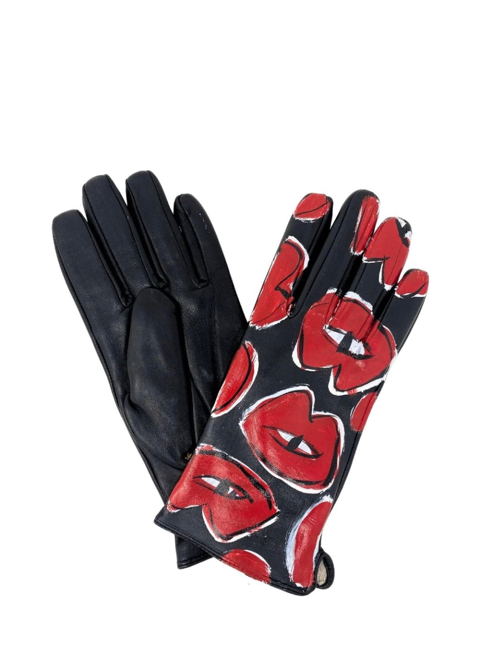 Lips Service Leather gloves (Black)