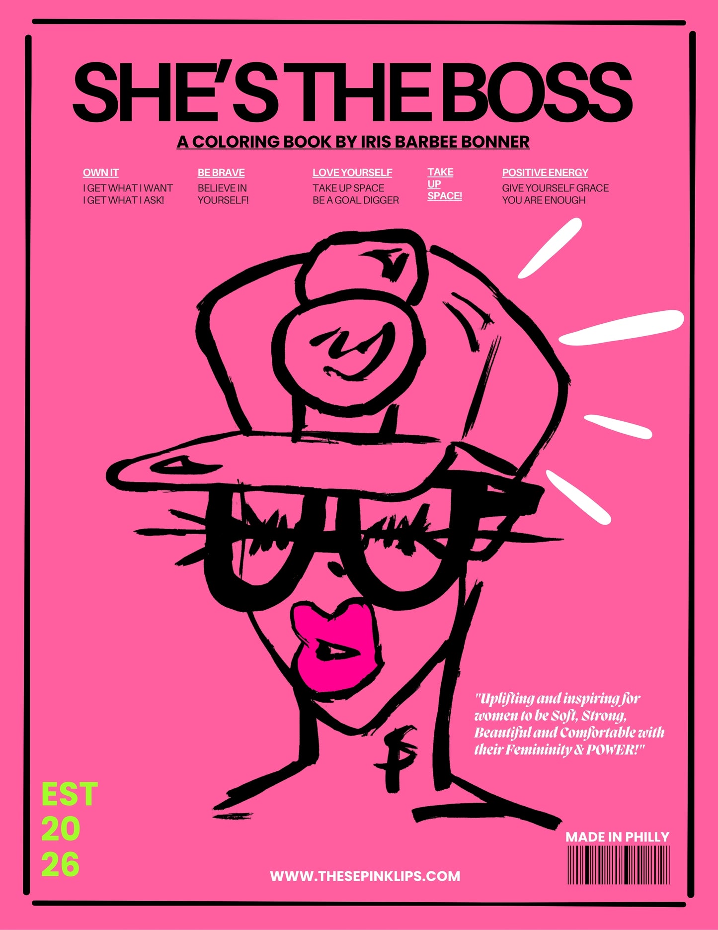 SHE'S THE BOSS COLORING BOOK!