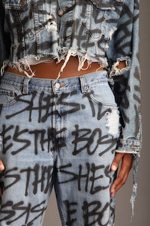 BoogaSuga x ThesePinkLips "She's The Boss" Jeans