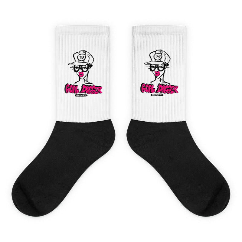 Pink Goal Digger socks