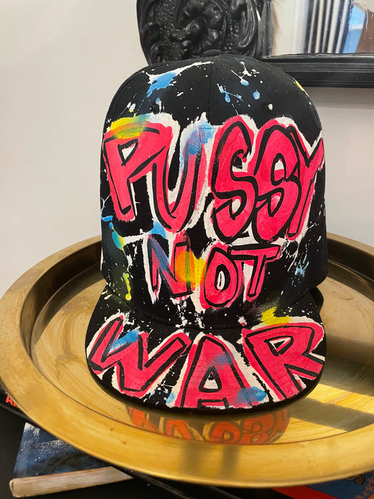 Oversized (Pussy Not War) baseball cap