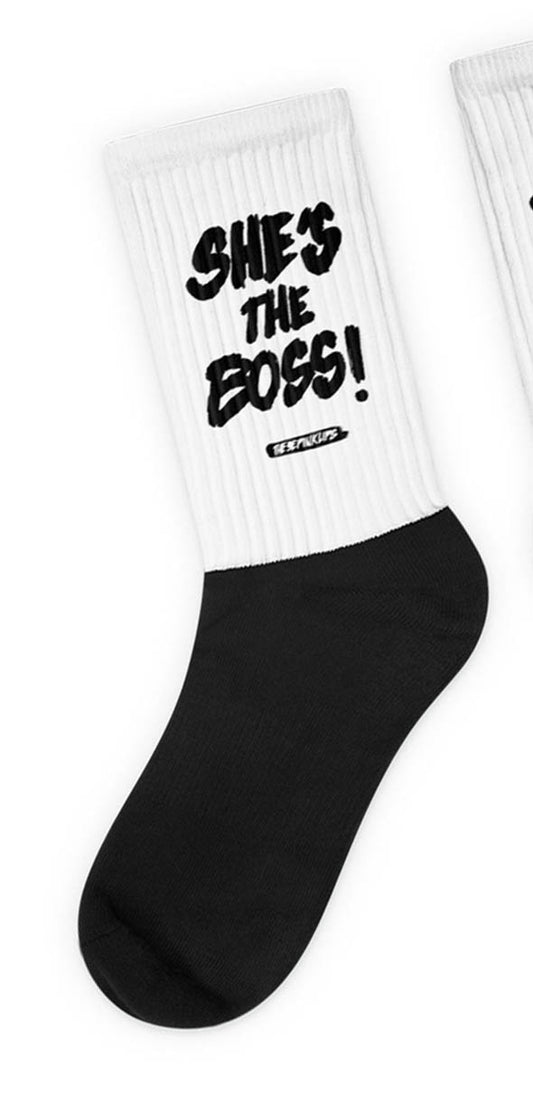 She's The Boss socks