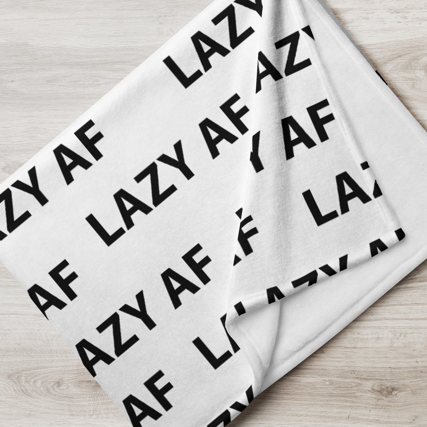 LAZY AF Blanket (White)